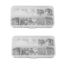 1200Pcs/Set Kit D'Assortiment de Joints D'Étanchéité pour Rondelle Plate en Acier Inoxydable M1.6 M2 M2.5 M3.5 M4.5 M4 M5 M6 M8 M10