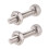 100Set M2X10mm Hex Socket  Knurled Cap Screws Bolts Nut 1