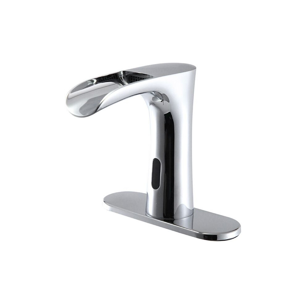 Motion Sensor Hands Electronic Infrared Commercial Touchless Bathroom Sink Faucet With Cover Plate Temperature 6032975933346
