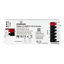 DOMRAEM ZIGBEE3.0 5 in 1 LED Strip Controller DIMMER CCT RGB RGBW RGBCCT Compatible with HUxE SmartThings Echo  20A