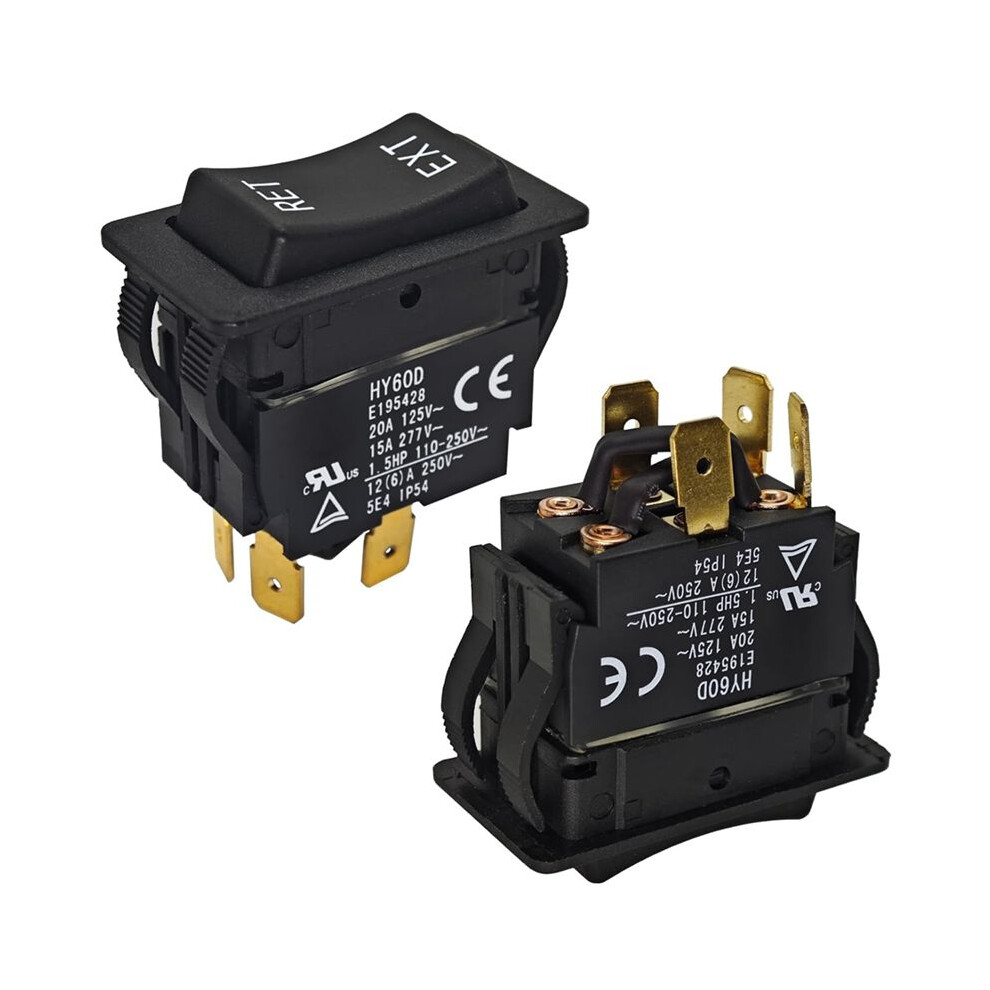 2Pcs Hy60d Rocker For Automatic Reset Ret-Ext Control Bi-Direction Reversing Of Motor Mechanical Equipment 6031075744043