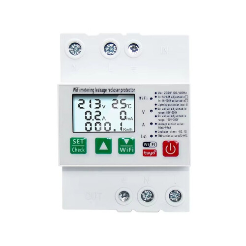 WiFi Circuit Breaker over Under Voltage Leakage Protector for Compatible with Wide Application 1