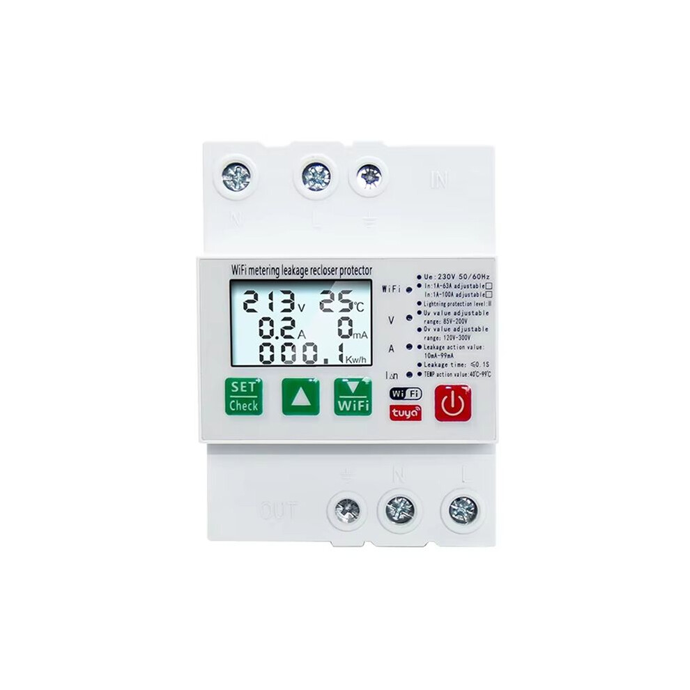 Wifi Circuit Breaker Over Under Voltage Leakage Protector For Compatible With Wide Application 6031817386197