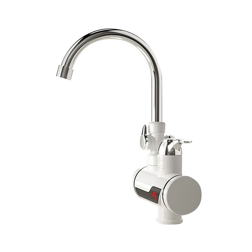 Electric Hot Cold Mixer Tap 3000W Instant Heating Faucet 360 Degree Rotation Fast Heating Tap Digital Kitchen Bathroom Eu Plug 4713755168210