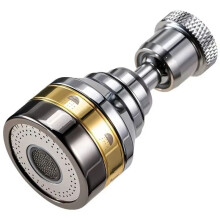 Kitchen 360 Rotatable Brass Faucet Aerator Extension Tube Proof with Foam Maker Pressure Booster Water Spout