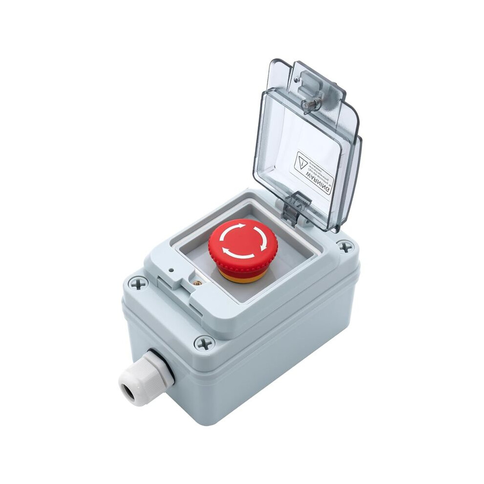 Industrial Emergency Stop Button, Electrical Shut Off Ip67 Waterproof For Construction, Factories Or Outdoor 4711090538002