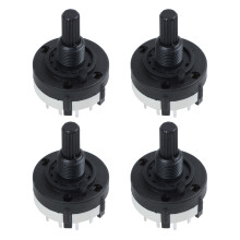 4X 3P4T 3 Pole 4 Position Single Wafer Band Selector Rotary W Knob