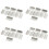 40 Pcs Home Office Silver Tone Metal Right Angle Drawer Lock Strike Plate 1