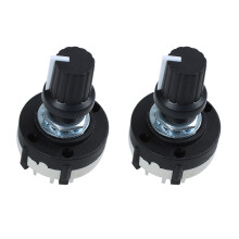 2X 3P4T 3 Pole 4 Position Single Wafer Band Selector Rotary with Knob