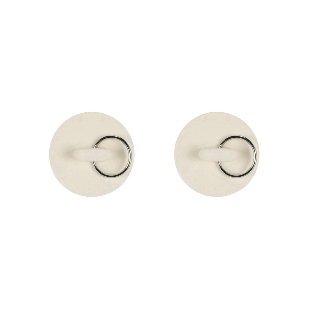 2Pcs 1 5/8In White Rubber Wash Basin Bathtub Plug Sink Plug Drain Pipe Plug Sink Plug Water Plug 4711928068824