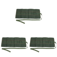 3Stück 600X430Mm Japanischer Bonsai Bearbeitet Speicherpaket-Rollen-Beutel-Segeltuch-Werkzeugsatz-Fall