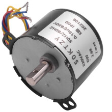 4X 50Ktyz Ac220V 10W 0.5A 2.5R/ Min Permanent Magnet Synchronous Motor Ac Gear Reduction Motor Cw / Ccw
