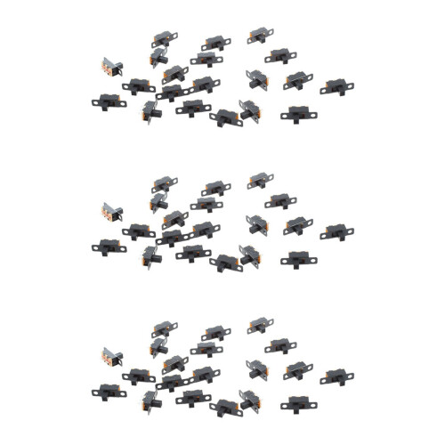 60X Schwarzee -Format SPDT Schiebeschalter