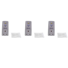 3X Uk Plug 13A Gfci Leakage Protection Plug Rcd Socket Home Circuit Breaker Cutout Power Trip - Uk Plug
