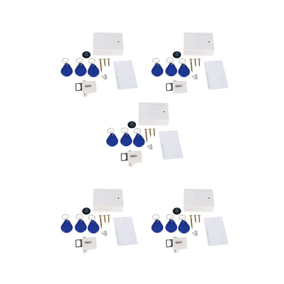 5X Digital Cabinet Intelligent Electronic Locks Invisible Sensor Emid Ic Card Drawer For Wardrobe Furniture Hardware B 6032797404345