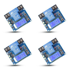 4X Corte de Bajo Voltaje, 6V-60V Protector de Bajo Voltaje Interruptor de Desconexión Protector de Descarga para Batería de Litio de Plomo ácido