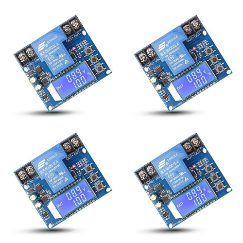 4X Low Voltage Cutoff,  6V-60V Low Voltage Protector Disconnect  Discharge Protector