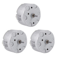 3X RF-500 TB-12560 1.5 - 12 V 2700 U / MIN Idling Speed 32 mm Diameter Motor Silver