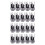 20Pcs  Power Supply Jack Socket Female Panel Mount Connector 5.5X2.1mm New 1