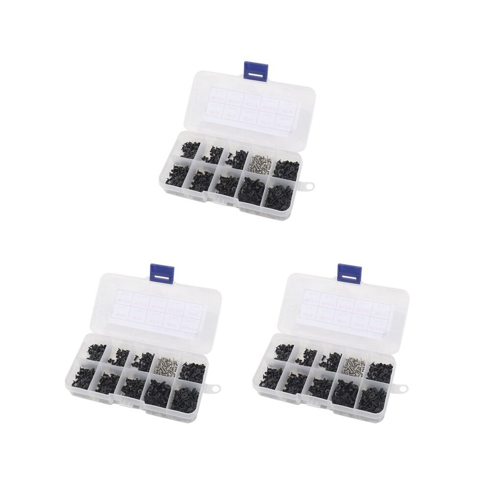 1500Pcs M2 M2.5 M3 Screw Flat Phillips Screws Laptop Notebook Screws Set Kit For Computer Small Screw 4712494450204