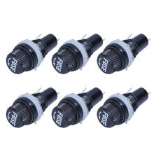 6Stück 12mm Gewinde mit Schweißpaneelmontage Sicherungshalter Fassung für Sicherungen 5X20mm