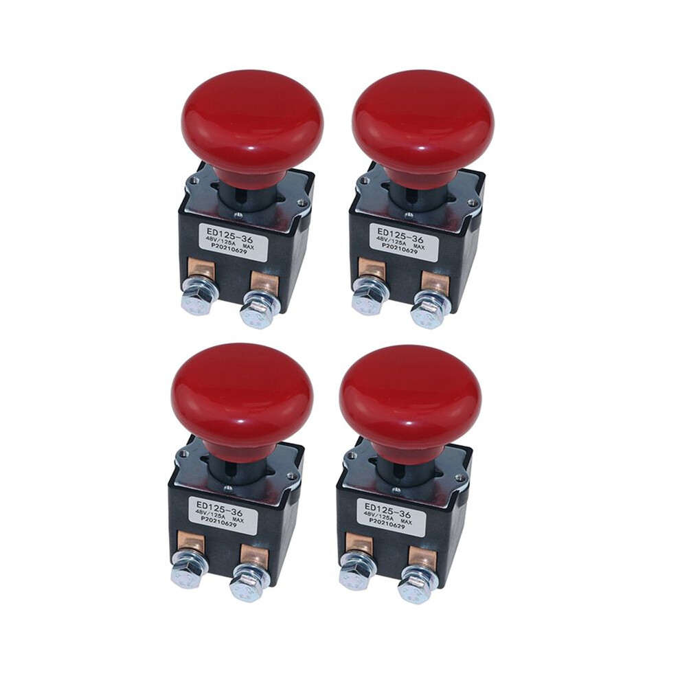 4X Ed125-36 48V 125A Emergency Disconnect Stop For Joe Ez30 E30 D40 Ez40 111551000800 4713418308175