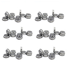 60Pcs F695-2RS Bearing 5X13X4mm Flanged Miniature Deep Bearings F695RS for VORON Mobius 2/3 3D Printer