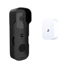 Videocitofono Intelligente Tuya, Impermeabile, con Visione Notturna, Telecamera FHD 1080P, Citofono, Campanello Wi-Fi, Spina USA