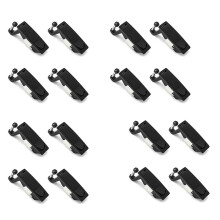 16Pcs Compression Lock Zinc Alloy Flush Lever Adjustable Grip Range 0.04 Inch-0.94 Inch