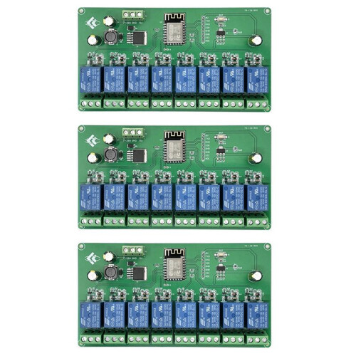 3X ESP8266 WIFI 8 Channel Relay Module ESP-12F Development Board Power Supply 5V/7-28V Wireless WIFI Module