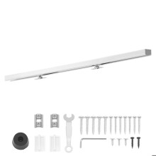 Kit voor Schuifdeur-Duoku-met Rail van 113,5 cm-Schuifdeur-Gewapend met een Mechanisme