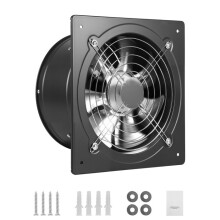 Wand-Abluftventilator 25,4 cm-Duoku-Luftstrom 1678 m³/h-Niedriger Energieverbrauch-Drehzahlregelung
