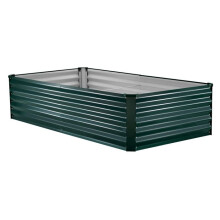 Potager surélevé rectangulaire DUOKU 20310246 cm - Acier/alliage aluminium-zinc Vert foncé, 0,95 m³