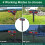 (1Pack) Solar Strobe Infrared Motion Sensor Alarm Detector,LED Flashing Warning Light Outdoor 7