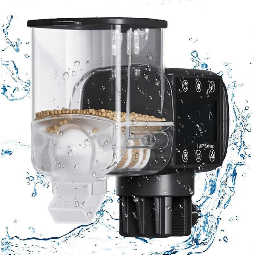 (As show, One size) Automatic Turtle Feeder With Timer - Programmable Battery-Operated Aquarium Food Dispenser With Digital Display 2