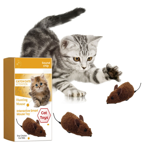 Cat Toy Interactively Realistic Mouse Toy for Cat Alone-1pc 2