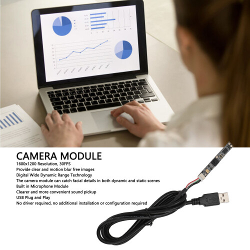 Module caméra USB 2 MP 60  8 mm 1600  1200 champ de vision 120 2