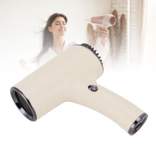 Secador de pelo portátil silencioso blanco con iones negativos para hogar viaje dormitorio ABS