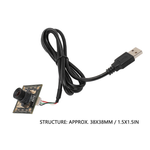2MP 1080P USB Camera Module 38x38mm Face Recognition Compatible with Linux 1