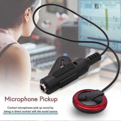 (As show, One size) 2Pcs Piezo Contact Microphone Mic Pickup for Stringed Instruments 1
