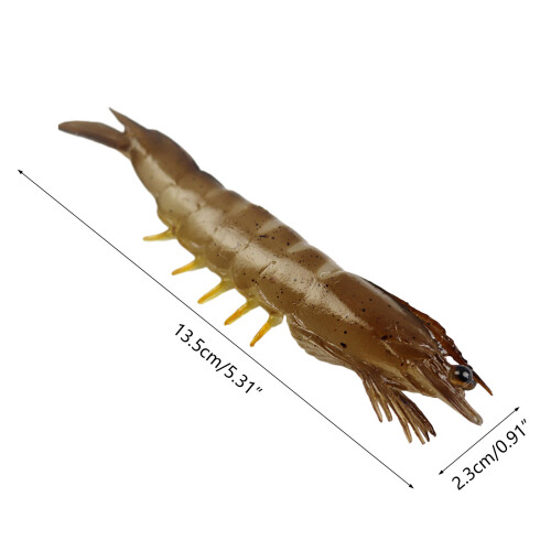 Fake Shrimp Model Artificial Shrimps Figures-red shrimp 2
