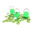 Pièce de chance Saint Patricks Shamrocks,-Petit seau de 7,5 cm 3