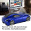 Mouse wireless a forma di auto sportiva 1600 DPI 2xAAA Blu 5