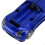 Mouse wireless a forma di auto sportiva 1600 DPI 2xAAA Blu 8