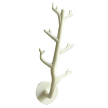 Gancho de pared con forma de rama de árbol Talla única Alta carga PP beige