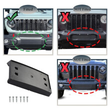 68293738AA Car Front Bumper License Plate Frame Bracket for JL 2018 2019 2020 2021 2022 2023 2024 Parts