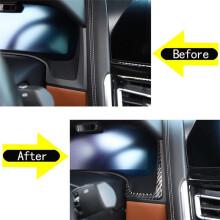 Carbon Fiber for 8 Series G14 G15 G16 2019-2022 Car Dashboard Side Panel Frame Cover Trim Sticker Accessories