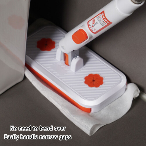 Efficient Cleaning Mop for Small Spaces Tight-Mop and 4 cloths 2
