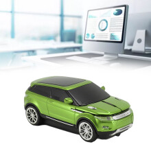 Ratón inalámbrico con forma de coche 2.4GHz 1600DPI Verde