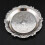 Embossed Metal Serving Tray for Kitchen Use-Silver 6 Inches 5